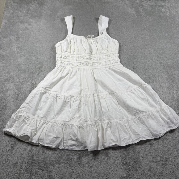 Sunday Best Dresses & Skirts - Sunday Best Aritzia Martine Poplin Mini Dress Women Large White Cotton Sundress